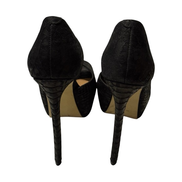 Steve Madden Women's Krona-S Black Snake Pump - Picture 2 of 5